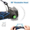 1200lm LED Headlights IPX5 Waterproof Headlamp 3 Lighting Modes SOS Night Flashlights Adventure Camping Hunting Hiking