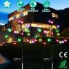 2Pcs Outdoor Solar Light Cherry Blossom Flower Landscape Light Yard Stake Decor Lamp