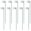 10 Packs 16in Plant Support Stakes Garden Flower Single Stem Support Stake Iron Plant Cage Support Ring For Tomatoes Orchid Lily Peony Rose Flower Ama