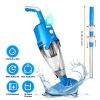 21GPM Cordless Pool Vacuum With Telescopic Pole Rechargeable Swimming Pool Cleaner with 1.8L Debris Chamber 90Mins Battery Life for In-ground Above-gr