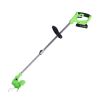 21V 300W Cordless Grass Trimmer Rechargeable Lawn Mower 18000M/Min Weed Cutter with Saw Blade 2 Stainless Steel Blades 10 Plastic Blades 2 Rechargeabl