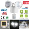Solar Lights 22LEDs Outdoor Security Lights Motion Sensor IP44 Water-Resistant 360° Rotatable Dual Heads Solar Wall Light for Entryways Stairs Yard Ga