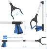 2 Pack 31.5” Folding Grabber Pick up Reaching Tool Hand Grip Heavy Duty Aid Trash Stick Litter Picker