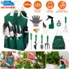 Garden Tool Set 30Pcs Stainless Steel Hand Tools Kit Planting Gardening Work Set with Storage Bag Gloves Apron for Women Men