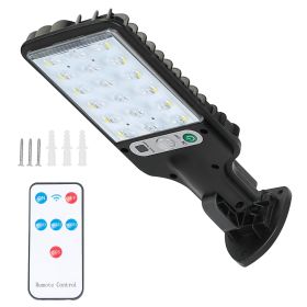Solar Wall Light Outdoor 18 LED Beads PIR Motion Sensor Remote Control Wireless Lamps IP65 Waterproof Lighting For Garage Front Door Garden Pathway