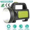 100000LM Super Bright LED Searchlight Portable Rechargeable Handheld Flashlight Waterproof Main Side Emergency Spotlight Camping Lantern