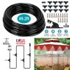 49.2ft Misting Cooling System Water Mister Nozzles Set Garden Irrigation w/ 5 Mist Nozzles for Patio Garden Greenhouse