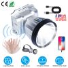 Rechargeable Headlamp High Power Headlight Torch Flashlight with Motion Sensor 3 Light Modes for Fishing Running Camping Hiking