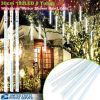 LED Meteor Shower Rain Light 30cm 192LED Falling Rain Drop String Light Waterproof Xmas Decor Outdoor