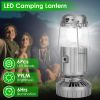 Camping Lantern with Fan Solar And USB Rechargeable LED Camping Fan With Compass Power Bank IPX4 Waterproof Emergency Hanging Light For Camping Hurric
