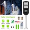 Solar Street Path Light Outdoor 120LEDs Radar Sensor Remote Control Wireless Lamps IP65 Waterproof Lighting For Garage Front Door Garden Pathway
