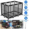 210 Gallon Pool Storage Bin Swimming Pool Noodles Holder 48.4x30.1x33.3in Float Organizer Rolling Mesh Storage Basket with Lockable Wheels
