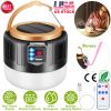 LED Camping Lantern Light USB Rechargeable Solar Powered Emergency Lamp IPX4 Waterproof 5400mAh Power Bank Camping Lantern For Power Outage Fishing