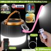 LED Camping Lantern Light USB Rechargeable Solar Powered Emergency Lamp IPX4 Waterproof 5400mAh Power Bank Camping Lantern For Power Outage Fishing