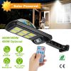 Solar Powered Wall Lights Outdoor 128LED Beads Motion Sensor Lamp IP65 Waterproof 3 Modes Sensor Light W/ Remote Control For Street Front Door Deck