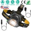Super Bright Headlamp Adjustable Rechargeable LED Spotlight Floodlight Headlight Torch 3 Light Modes Waterproof Flashlight for Fishing Camping Hiking