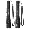 2Packs Tactical Military LED Flashlight 50000LM Zoomable Rechargeable Alloy Aluminum Flashlight Torch w/ 5Modes SOS Night Light For Night Walking Adve