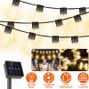 Solar String Light Bulbs Waterproof Globe Ball Fairy Light Garden Ambience Decorative String Lamp with 2 Lighting Modes