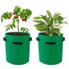 2 Pack Plant Growing Bags Potato Vegetable Planter Bags Breathable Planting Fabric Pots w/ Harvest Window 10Gallons