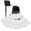 Solar String Light Bulbs Waterproof Globe Ball Fairy Light Garden Ambience Decorative String Lamp with 2 Lighting Modes