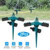 2 Packs 360 Degree Rotatable Lawn Garden Sprinkler Sprayer Adjustable Sprinkler w/ up to 3000 sq.ft Lawn Irrigation System