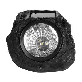 4Packs Solar Rock Lights Outdoor Solar Garden Lights IP44 Water-Resistant Stone Spotlight Lawn Landscape Lamps for Pathway Driveway Walkway