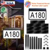 Solar Powered House Numbers LED Light Dusk To Dawn Address Plaque Sign Waterproof Wall Mount Ground Stake Number Plate Lamp for House Yard Garden Stre