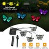 Solar String Light 4 Butterfly Fairy Lights Waterproof Garden Lawn Light Xmas Decor Lamp