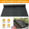 3x50FT Weed Barrier Landscape Fabric Weed Control Garden Block Gardening Mat Fabric Woven Ground Cover Earthmat
