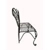 Modern Outdoor Butterfly Garden Bench in Black Metal Finish