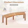 Set of 4 - Outdoor Curved Backless Garden Bench - Around Tree Table or Fire Pit