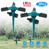2 Packs 360 Degree Rotatable Lawn Garden Sprinkler Sprayer Adjustable Sprinkler w/ up to 3000 sq.ft Lawn Irrigation System