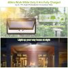 158LEDS Solar Lights Outdoor Flickering Flame Wall Lights Motion Sensor IP65 Waterproof