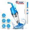 21GPM Cordless Pool Vacuum With Telescopic Pole Rechargeable Swimming Pool Cleaner with 1.8L Debris Chamber 90Mins Battery Life for In-ground Above-gr