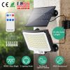 Solar Powered Flood Light Solar IP65 Waterproof Motion Sensor Wall Lamp with Remote 228 LED Beads Detachable Solar Panel 3 Lighting Mode