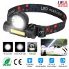 LED Headlight Super Bright Head Torch USB Rechargeable Headlamp with 3 Lighting Modes for Camping Hiking Fishing