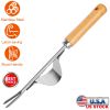 Garden Hand Weeder Bend-proof Manual Weed Removal Deeper Digging Puller Gardening Tool with Wood Handle For Lawn Farm