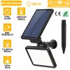 48 LEDs Solar Spotlight Outdoor Light Sensor Wall Lawn Garden Lamp Waterproof  SOS Flash