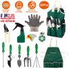Garden Tool Set 30Pcs Stainless Steel Hand Tools Kit Planting Gardening Work Set with Storage Bag Gloves Apron for Women Men