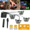 Solar String Light 4 Butterfly Fairy Lights Waterproof Garden Lawn Light Xmas Decor Lamp