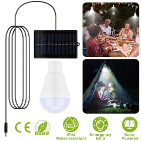 Solar Powered LED Bulb Lamp Rechargeable Night Emergency LED Light Indoor Outdoor Portable Solar Light Lamp For Chicken Coops Shed Hiking Fishing Camp