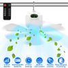 2 In 1 Portable Camping Fan with LED Lantern 8000mAh Battery Powered Tent Fan with Carabiner Digital Display 4 Speeds 4 Timer Settings for Camping Can