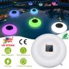 Solar Powered Floating Pool Lamps Light Sensor Swimming Pool Decorative Light w/ 7 Colors Change Waterproof Inflating Night Lights For Ponds Pools Fou