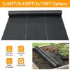 3x50FT Weed Barrier Landscape Fabric Weed Control Garden Block Gardening Mat Fabric Woven Ground Cover Earthmat