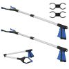 2 Pack 31.5” Folding Grabber Pick up Reaching Tool Hand Grip Heavy Duty Aid Trash Stick Litter Picker