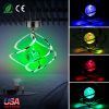 Spiral Spinner Solar Lights Wind Chime LED Color Changing Hanging Wind Lamp Waterproof Decorative Night Lamp For Lawn Yard Balcony Porch