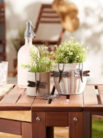 DRAGONFLY CAST IRON POT HANGER SET OF 4