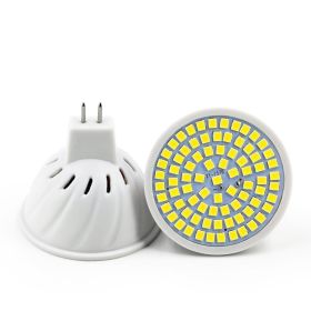 Household Energy-Saving LED Lamp Plastic Material Lamp Cup (Option: Cold white-MR16 48 beads 220V)