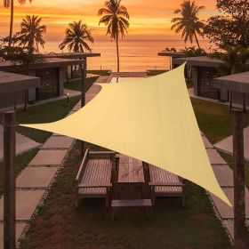 Artpuch Custom Size Sand Sun Shade Sail Triangle Canopy 185 GSM Durable Fabric UV Block Awning for Outdoor Patio Garden Backyard (Customized Avai (size: 06'x06')